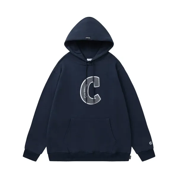 Champion C Logo Hoodie Navy - 1