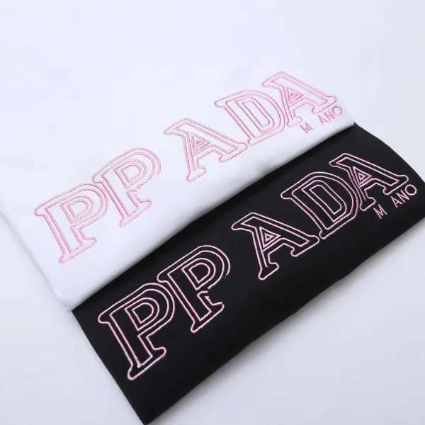 Prada Triangle Logo White T-Shirt - 15