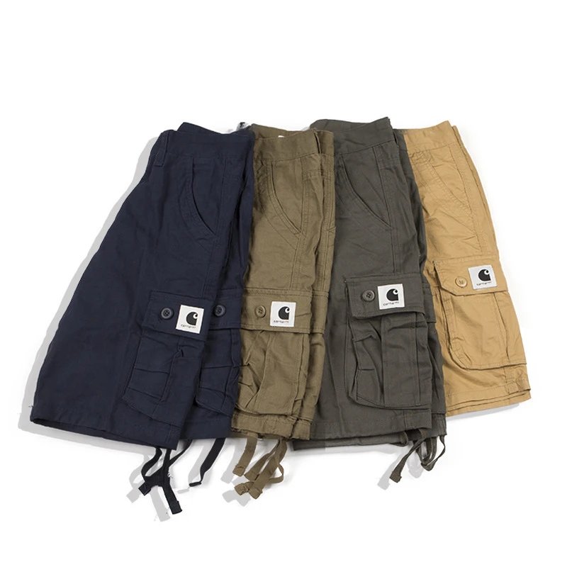 Shorts, work pants, cropped pants, retro Japanese trend, casual pants, trendy couple, men and women