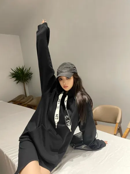 Celine Logo Tape Hoodie Gray - 13