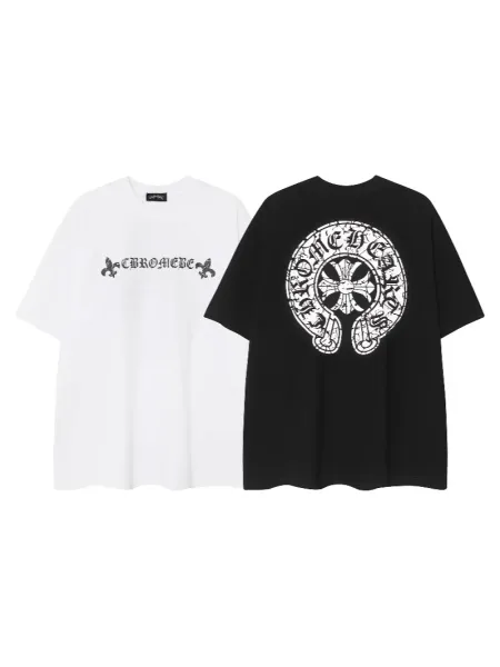 Chrome Hearts Logo Embroidered White Polo - 10