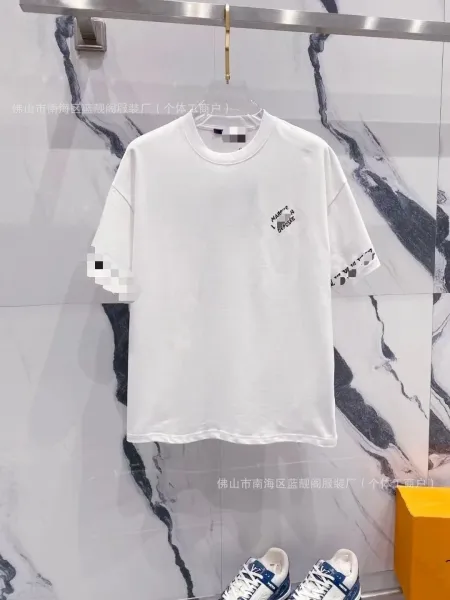 Louis Vuitton Monogram Embossed T-Shirt Black/White/Navy - 35