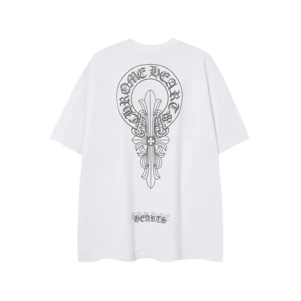 Chrome Hearts Logo Embroidered White Polo - 21