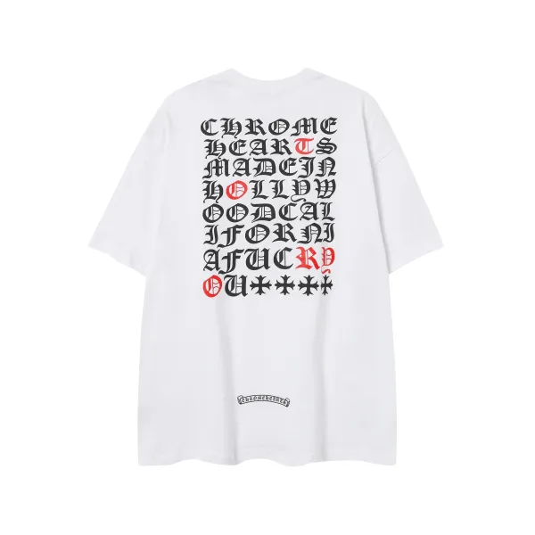 Chrome Hearts Logo Embroidered White Polo - 33