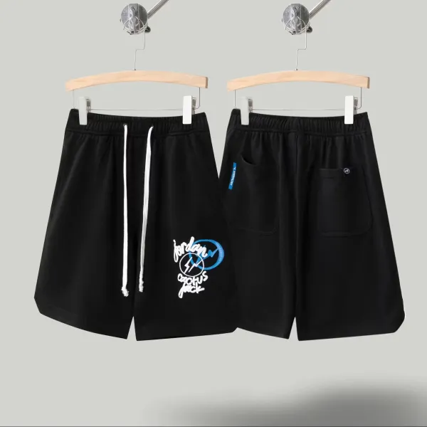 Jordan x Travis Scott Cactus Jack Black Drawstring Shorts - 1