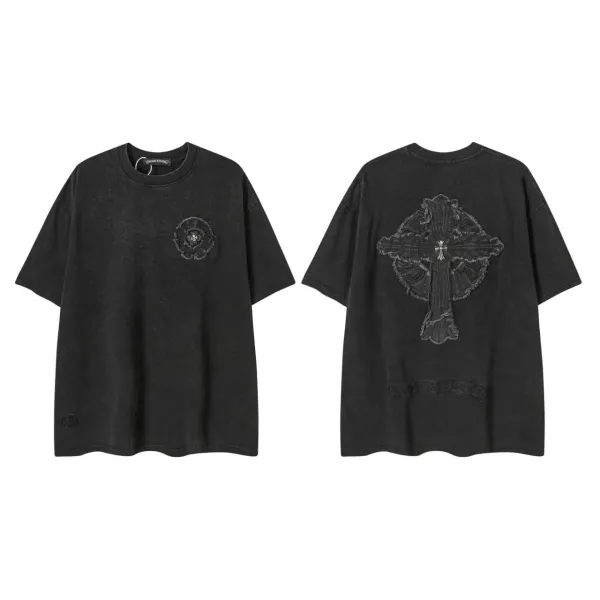 Chrome Hearts Logo Embroidered White Polo - 42