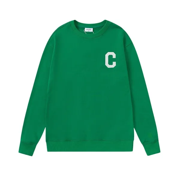 Champion C Logo Crewneck Sweatshirt Green Hoodie - 1