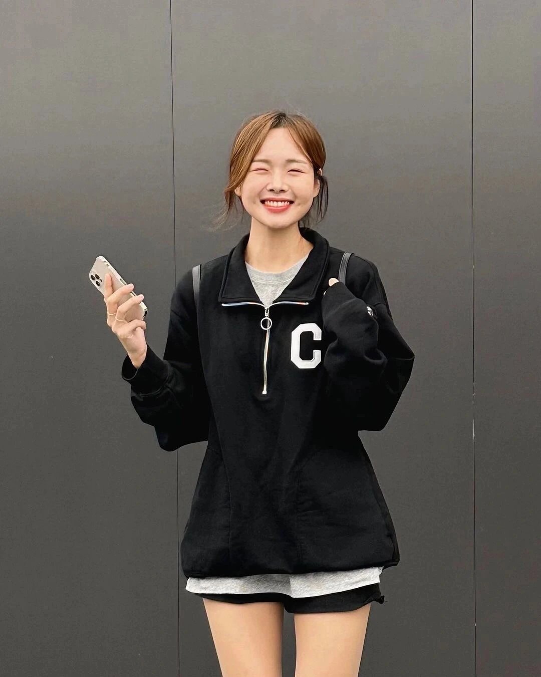 Champion C Logo Crewneck Sweatshirt Sage Green Sweater - 13