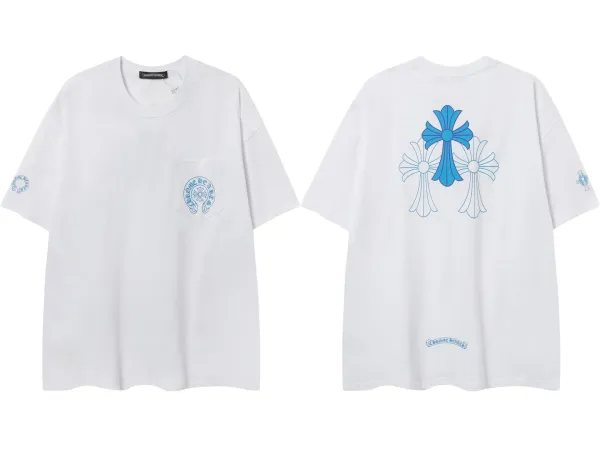 Chrome Hearts Logo Embroidered White Polo - 19