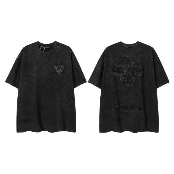 Chrome Hearts Logo Embroidered White Polo - 38