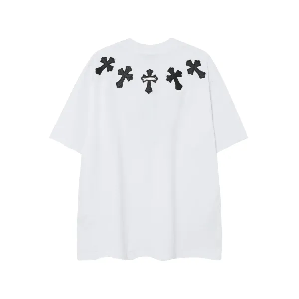 Chrome Hearts Logo Embroidered White Polo - 47