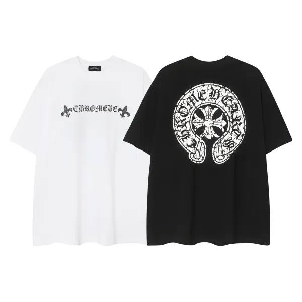 Chrome Hearts Logo Embroidered White Polo - 8