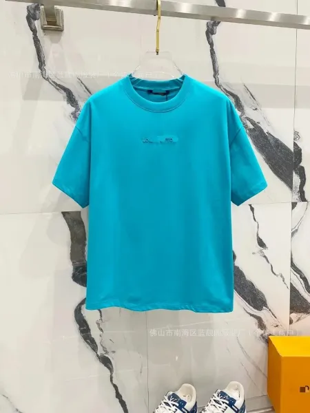 Louis Vuitton Monogram Embossed T-Shirt Black/White/Navy - 22