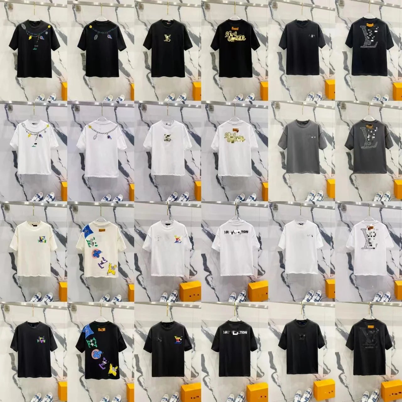 Off-White x Unknown Brand Graphic Print Black T-Shirt - 6