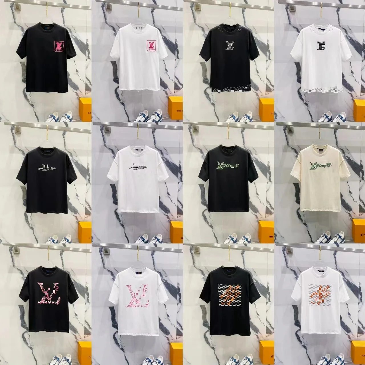 Off-White x Unknown Brand Graphic Print Black T-Shirt - 4