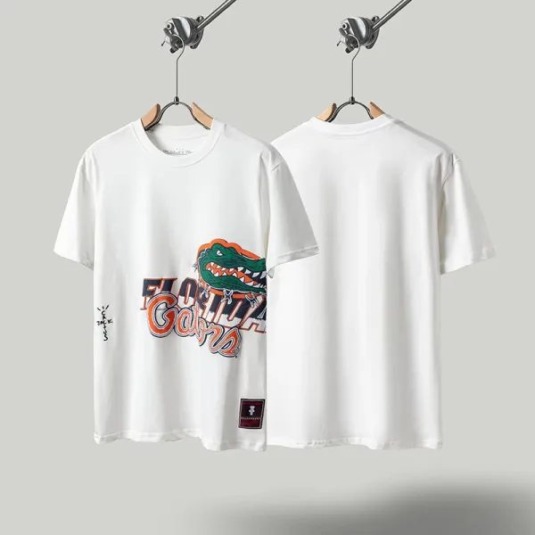 Travis Scott x Florida Gators Graphic Print White T-Shirt - 1