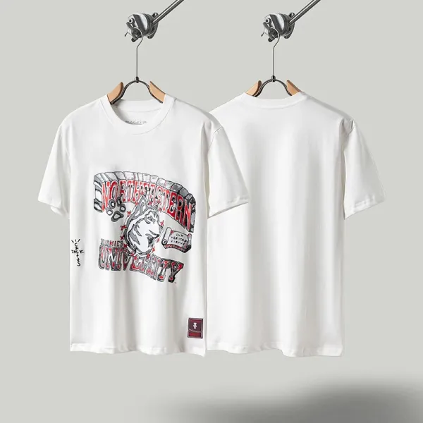 Travis Scott x Nike 'Northeastern University' Graphic T-Shirt White - 1