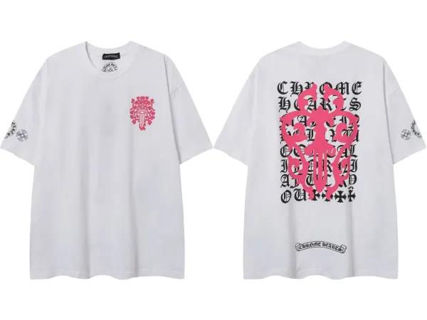 Chrome Hearts Logo Embroidered White Polo - 31