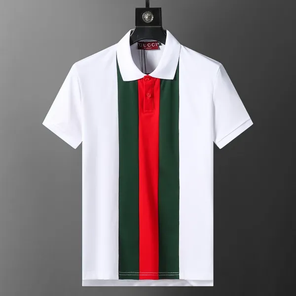 Gucci Web Stripe Polo White - 1