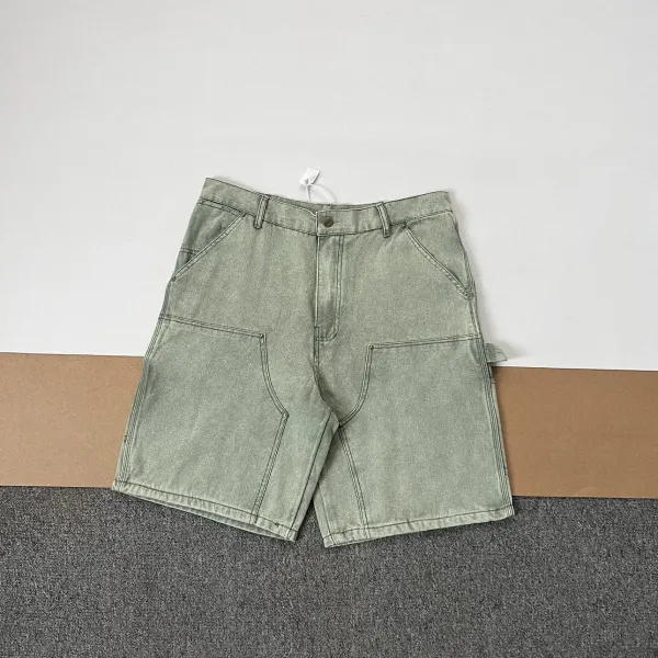 Carhartt Work In Progress Cargo Shorts Sage Green Denim Shorts - 15