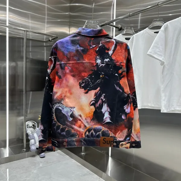 Supreme x Takashi Murakami Denim Jacket Multicolor Print Denim-Jacket - 17