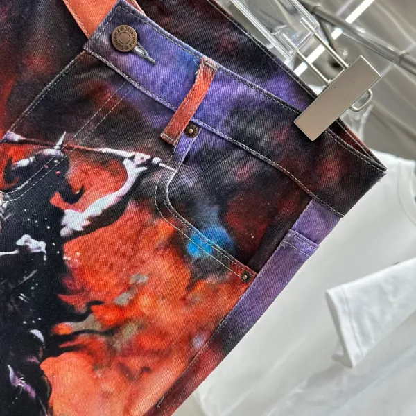 Supreme x Takashi Murakami Denim Jacket Multicolor Print Denim-Jacket - 12