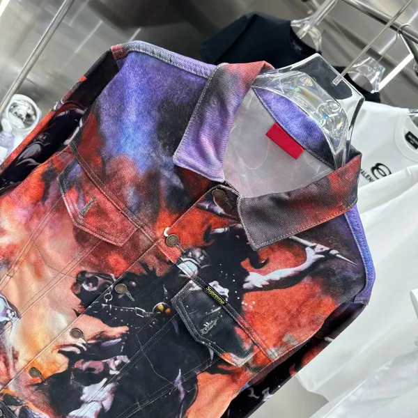 Supreme x Takashi Murakami Denim Jacket Multicolor Print Denim-Jacket - 5