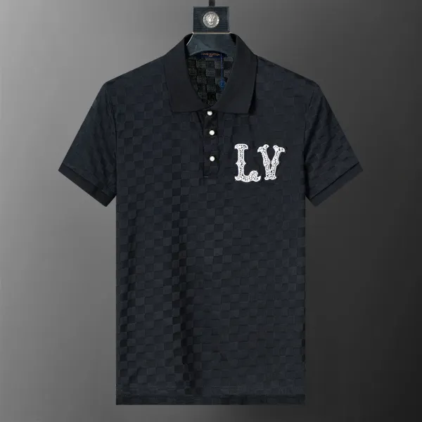 Louis Vuitton LV Monogram Check Polo Black - 1