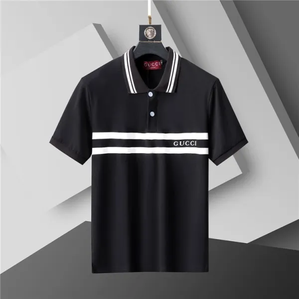 Gucci Striped Polo Black - 1
