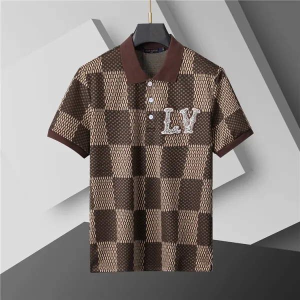 Louis Vuitton Monogram Checkered Polo Brown - 1