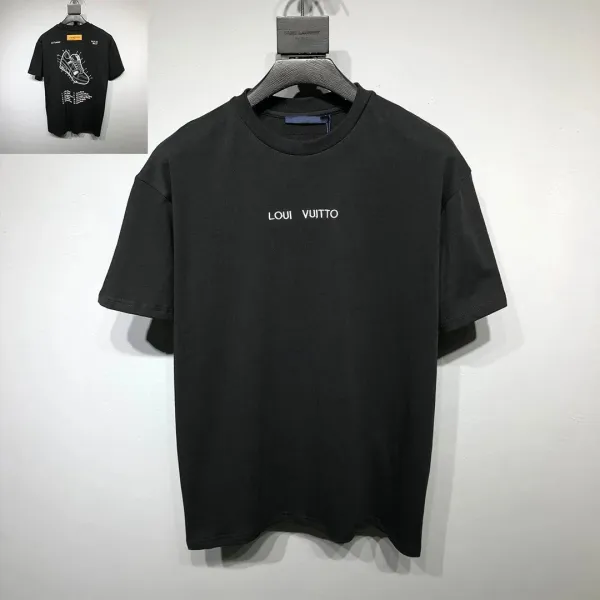Louis Vuitton Loui Vuitto T-Shirt Black - 1