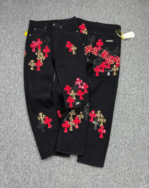 Chrome Hearts Cross-Embroidered Denim Jacket Blue - 2