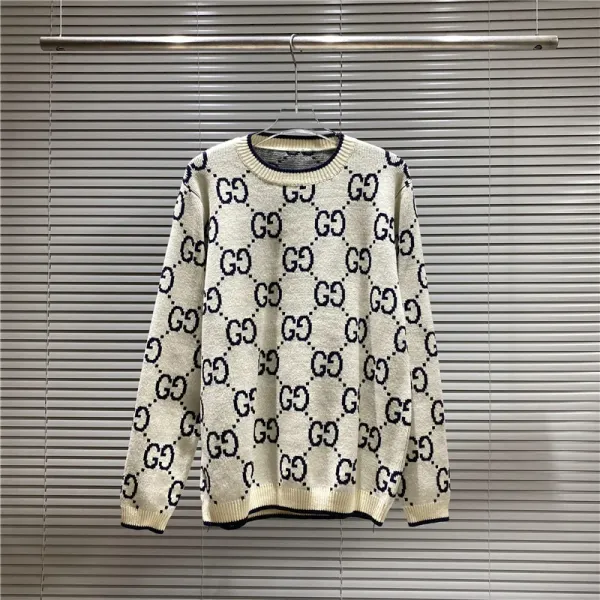 Gucci Bear GG Knit Sweater Blue - 28