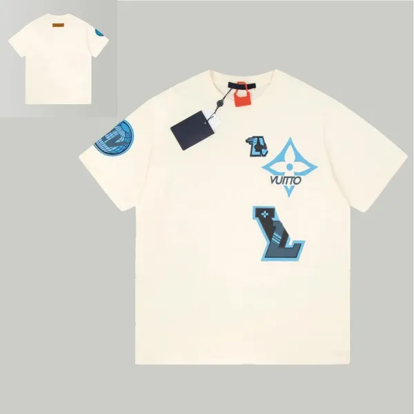 Louis Vuitton x Virgil Abloh VUMO Graphic T-Shirt Beige - 1