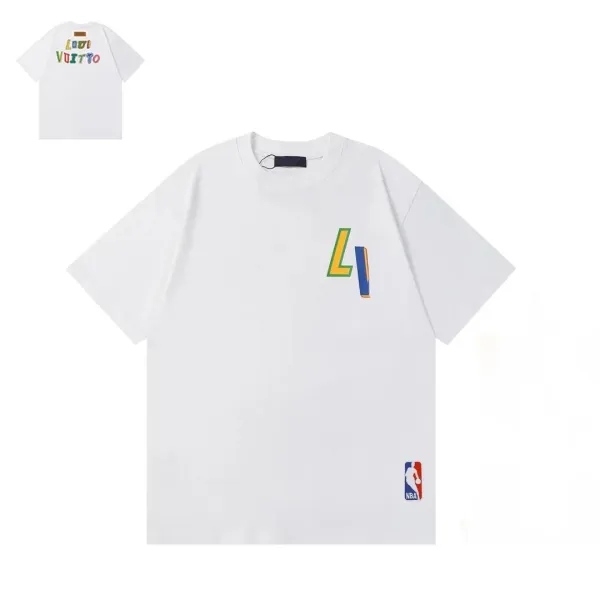 Louis Vuitton x NBA LeBron James Logo T-Shirt White - 1