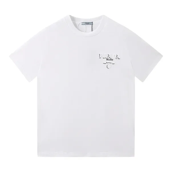 Prada Logo T-Shirt Black/White Streetwear T-Shirt - 12