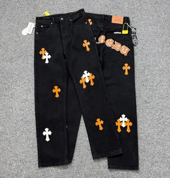 Chrome Hearts Cross-Embroidered Denim Jacket Blue - 4