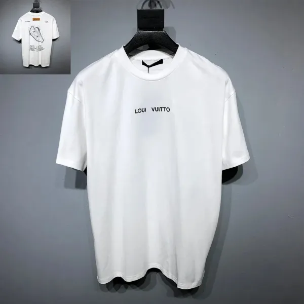 Louis Vuitton Logo Print White T-Shirt - 1