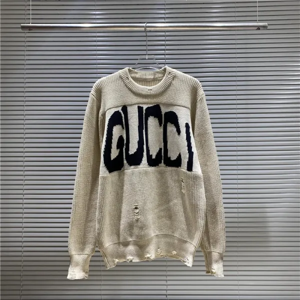 Gucci Bear GG Knit Sweater Blue - 34