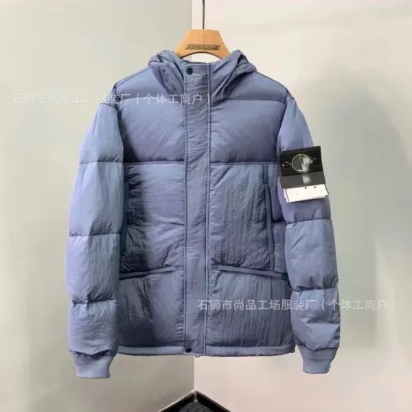 Stone Island Shadow Project Down Jacket Blue Outerwear - 1