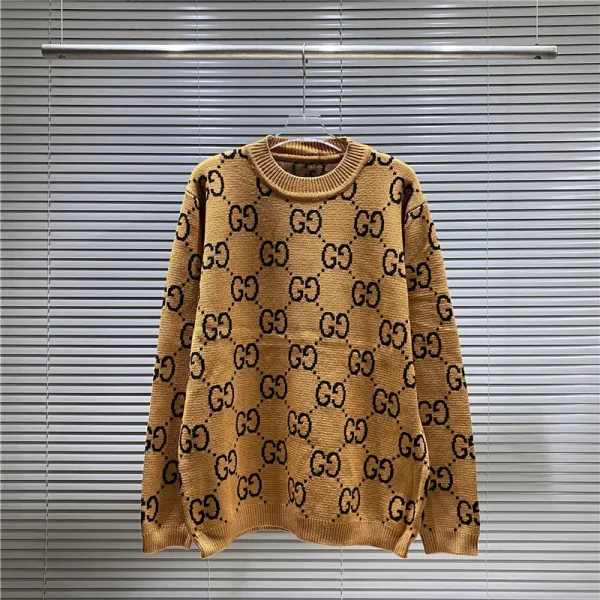Gucci Bear GG Knit Sweater Blue - 6