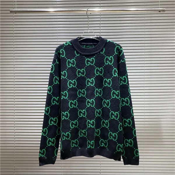 Gucci Bear GG Knit Sweater Blue - 15
