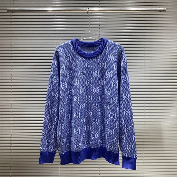 Gucci Bear GG Knit Sweater Blue - 38
