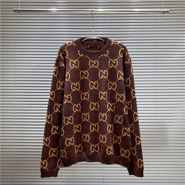 Gucci Bear GG Knit Sweater Blue - 12