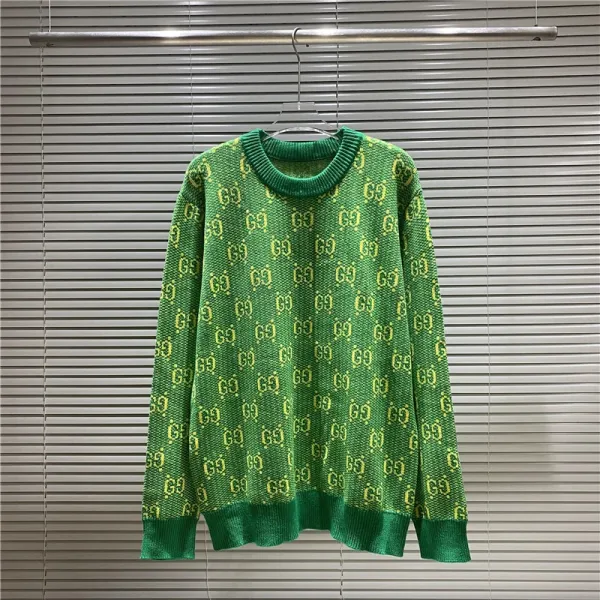 Gucci Bear GG Knit Sweater Blue - 36