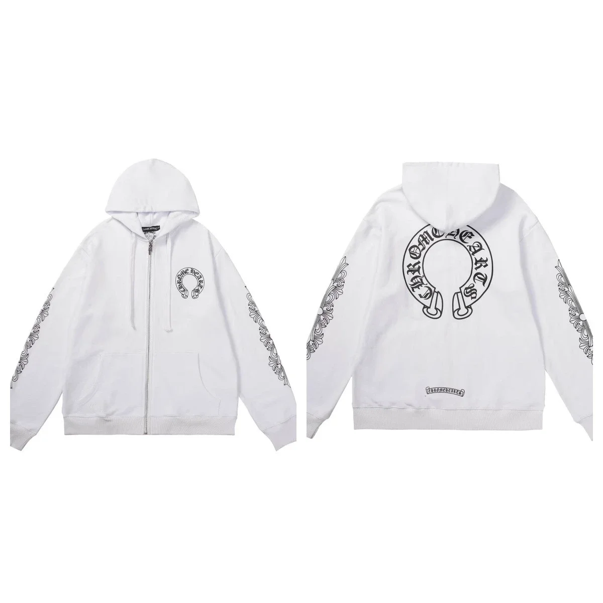 Chrome Hearts Classic Series Zip-Up Hoodie