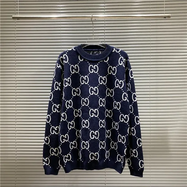 Gucci Bear GG Knit Sweater Blue - 18