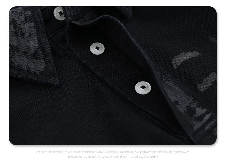 Project G/R x Ralph Lauren Polo Team Distressed Black Polo - 16