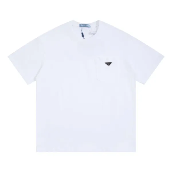 Prada Logo T-Shirt Black/White Streetwear T-Shirt - 10