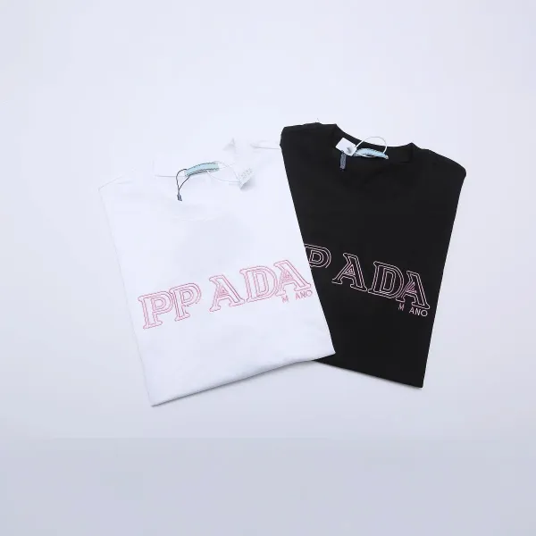 Prada Triangle Logo White T-Shirt - 14